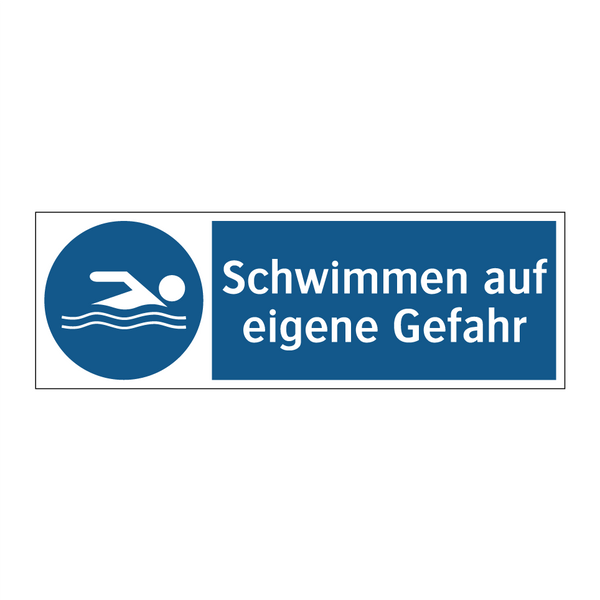 Schwimmen auf eigene Gefahr