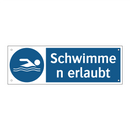 Schwimmen erlaubt