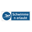 Schwimmen erlaubt