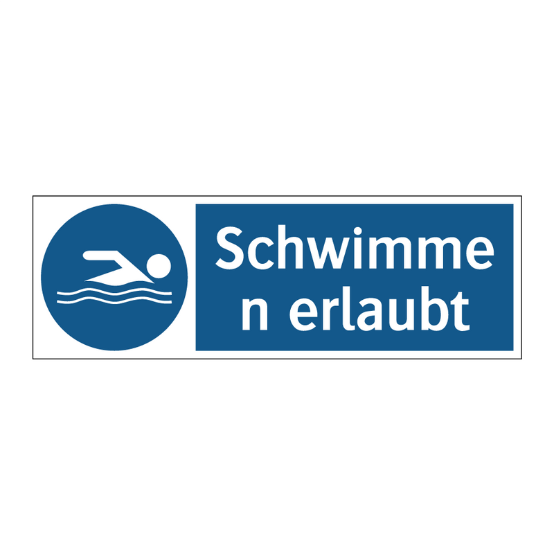 Schwimmen erlaubt
