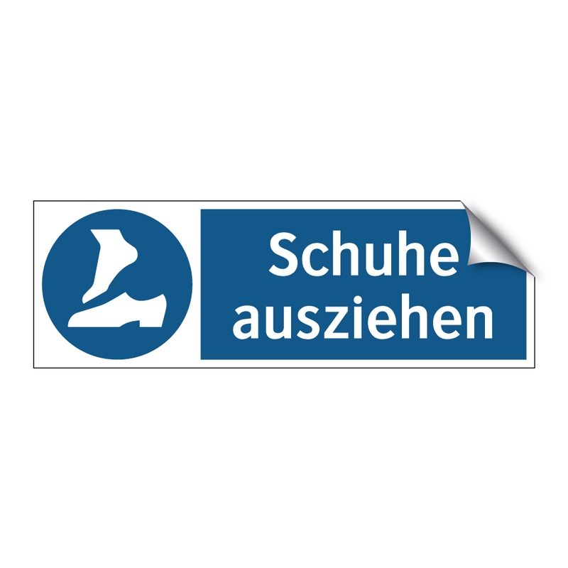 Schuhe ausziehen