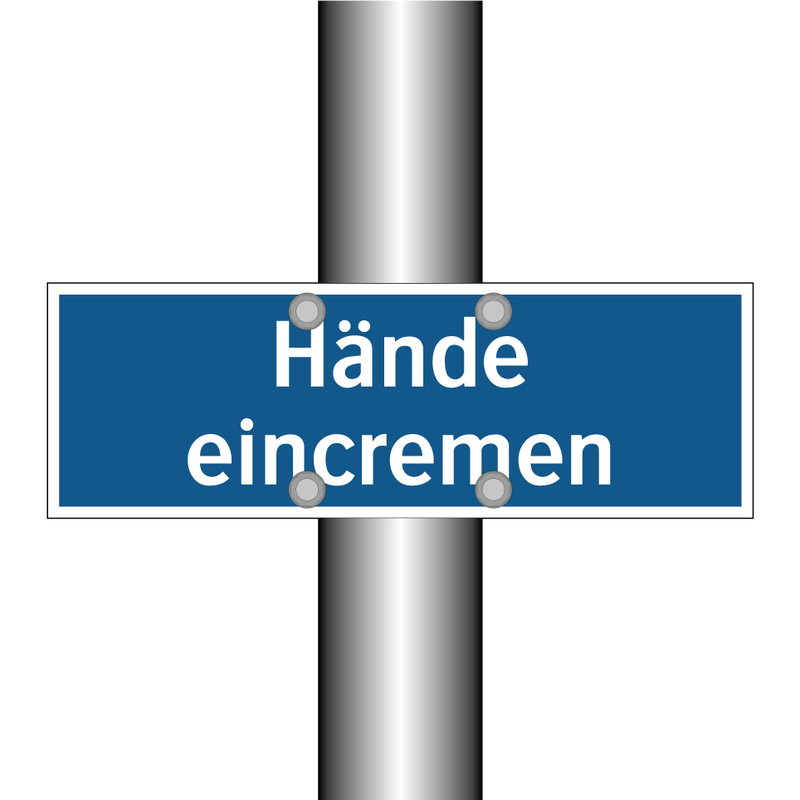 Hände eincremen