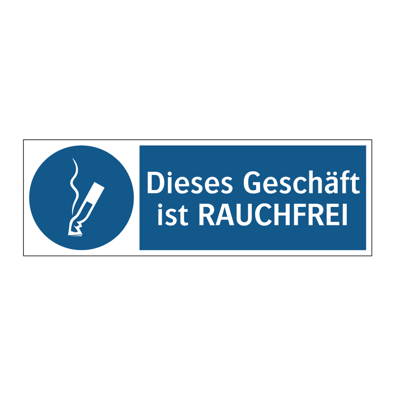 Dieses Geschäft ist RAUCHFREI