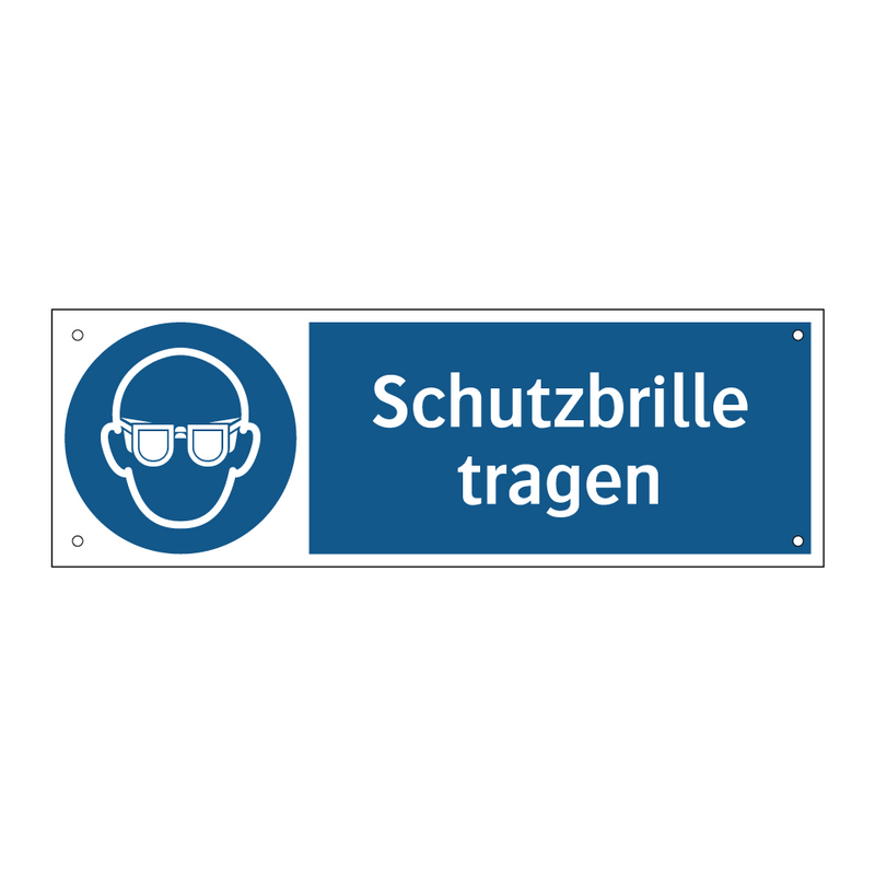 Schutzbrille tragen