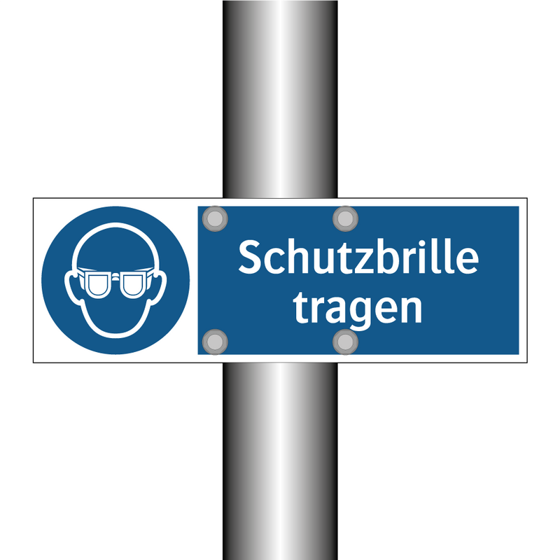 Schutzbrille tragen