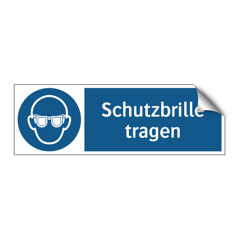 Schutzbrille tragen