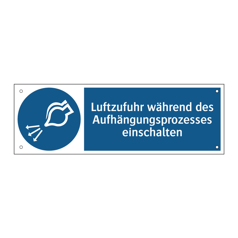 Luftzufuhr während des Aufhängungsprozesses einschalten