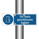 Tür stets geschlossen halten