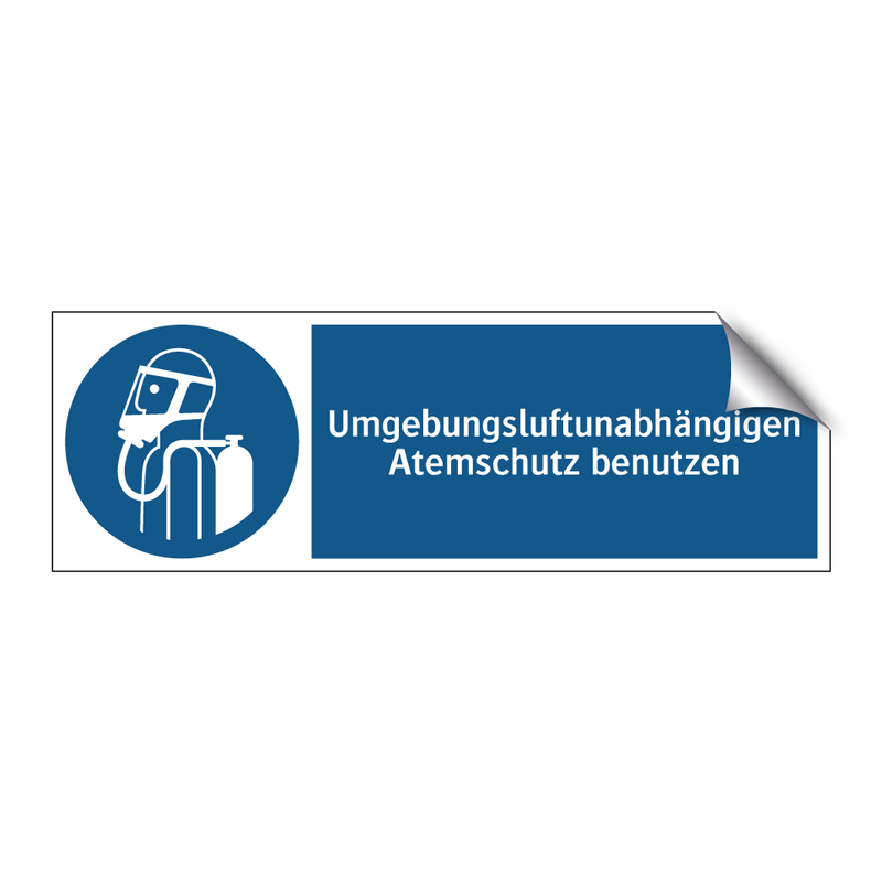 Umgebungsluftunabhängigen Atemschutz benutzen