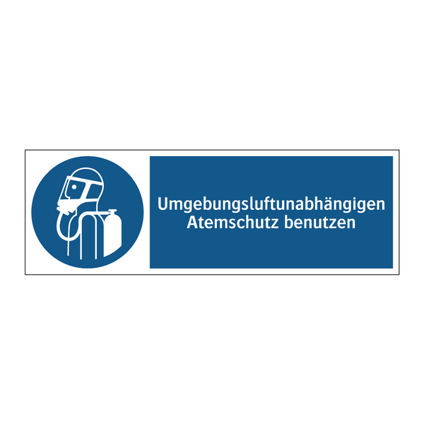 Umgebungsluftunabhängigen Atemschutz benutzen