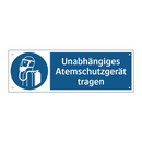 Unabhängiges Atemschutzgerät tragen