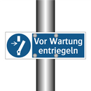 Vor Wartung entriegeln