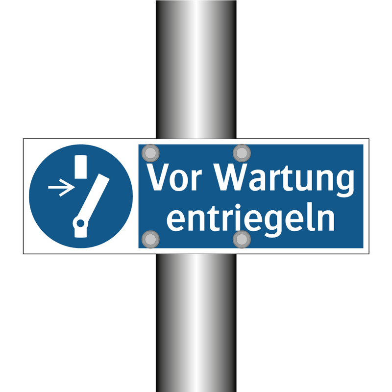 Vor Wartung entriegeln
