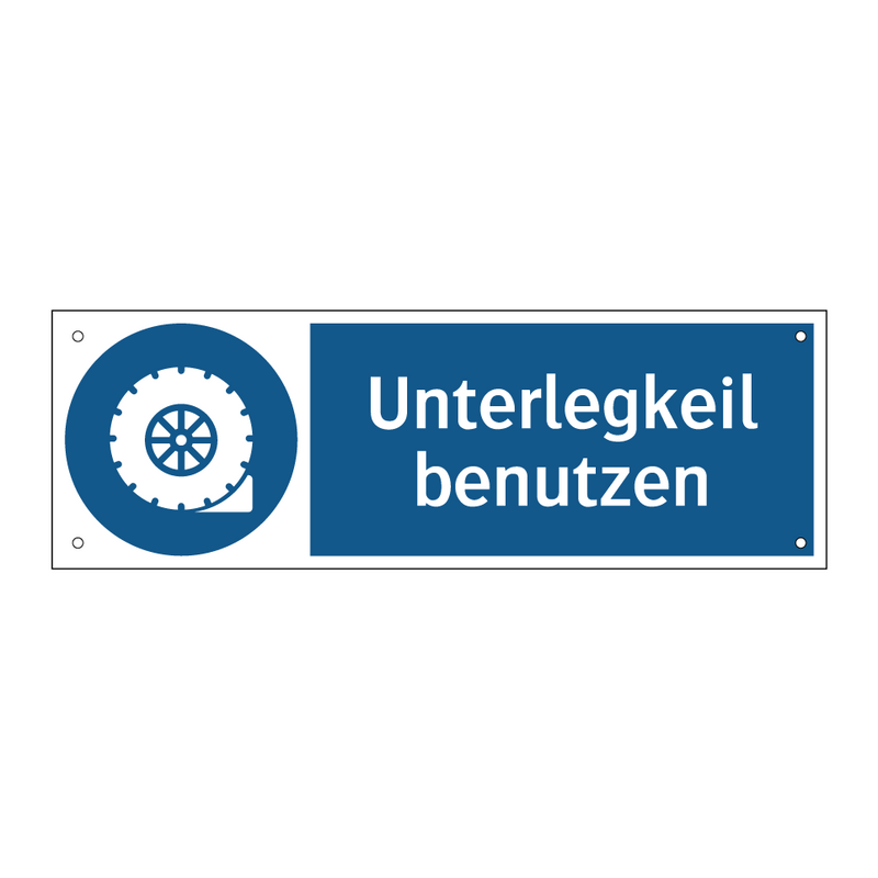 Unterlegkeil benutzen