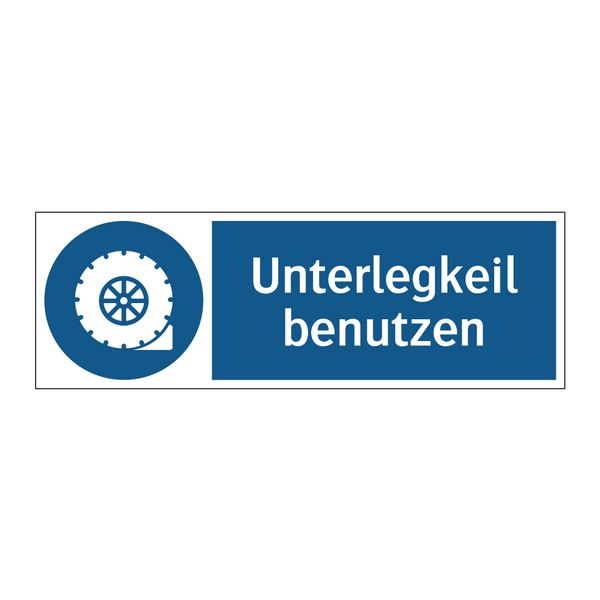 Unterlegkeil benutzen
