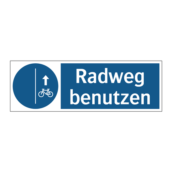 Radweg benutzen