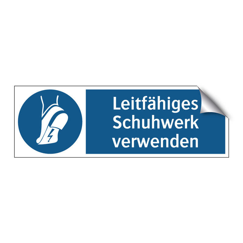 Leitfähiges Schuhwerk verwenden