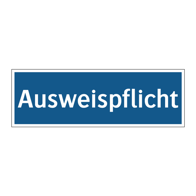 Ausweispflicht