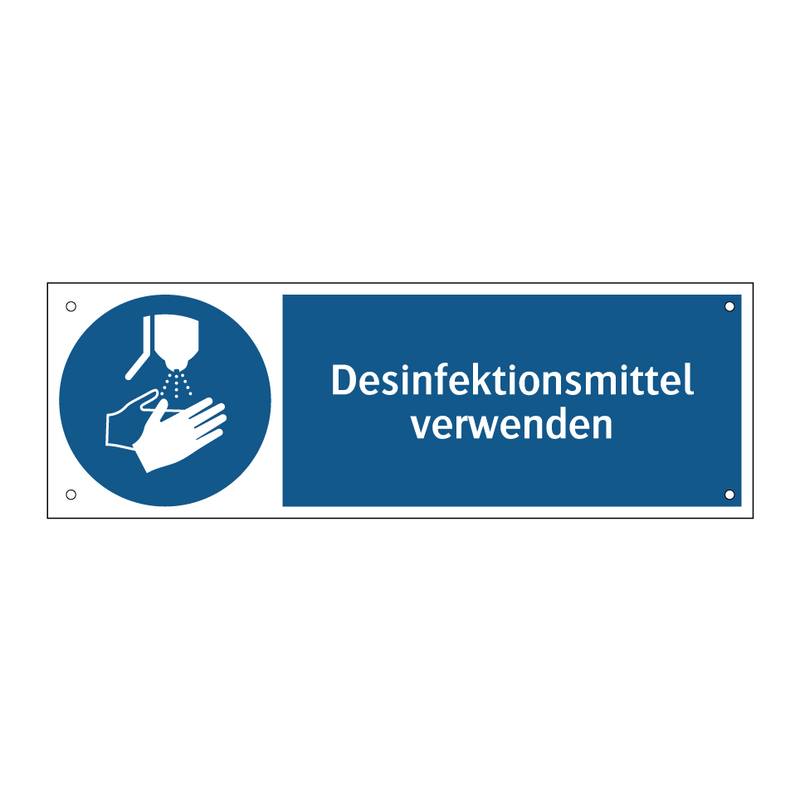 Desinfektionsmittel verwenden