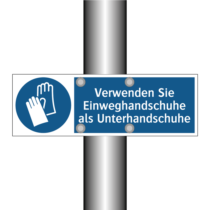 Verwenden Sie Einweghandschuhe als Unterhandschuhe
