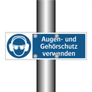 Augen- und Gehörschutz verwenden