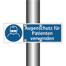 Augenschutz für Patienten verwenden