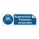 Augenschutz für Patienten verwenden