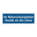 Im Naturschutzgebiet Hunde an die Leine