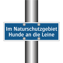 Im Naturschutzgebiet Hunde an die Leine