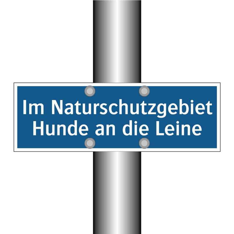 Im Naturschutzgebiet Hunde an die Leine