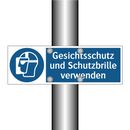 Gesichtsschutz und Schutzbrille verwenden