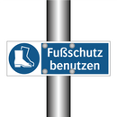Fußschutz benutzen