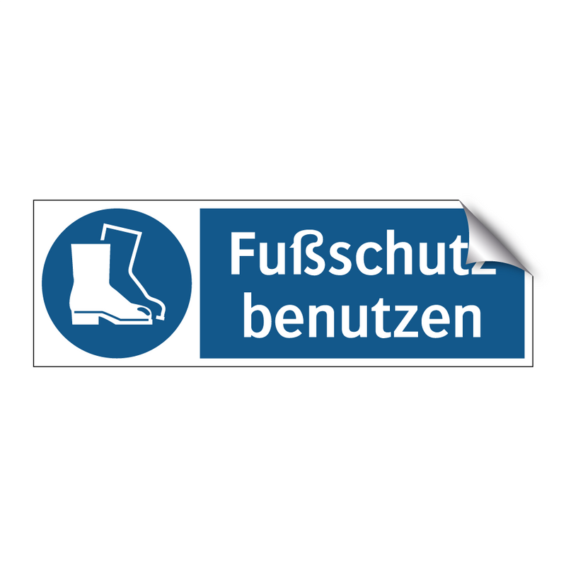 Fußschutz benutzen