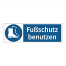 Fußschutz benutzen