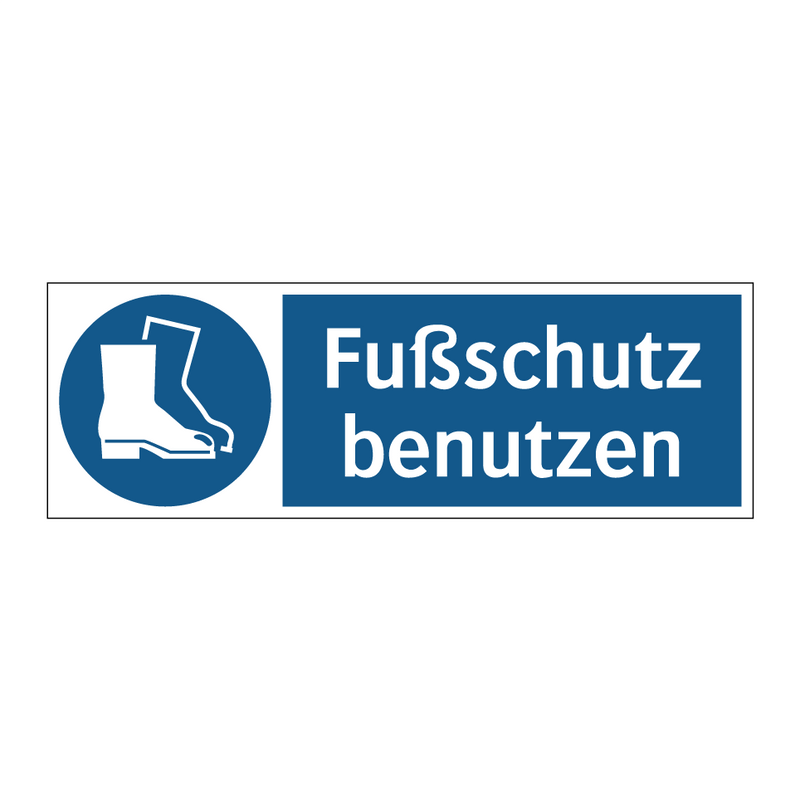 Fußschutz benutzen
