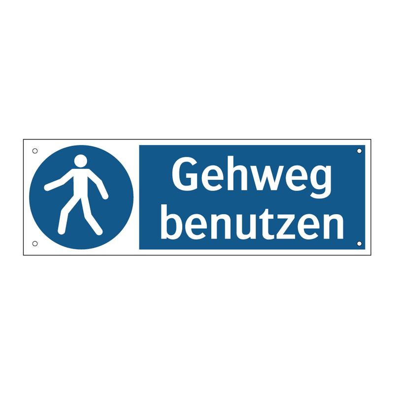 Gehweg benutzen