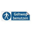 Gehweg benutzen
