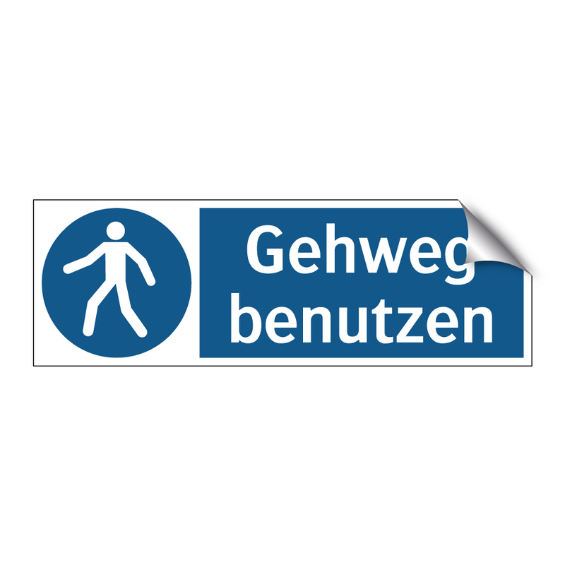 Gehweg benutzen