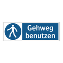 Gehweg benutzen