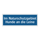 Im Naturschutzgebiet Hunde an die Leine
