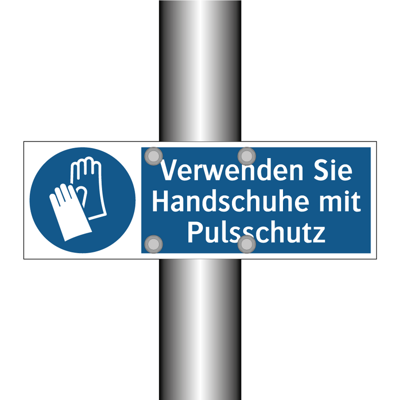 Verwenden Sie Handschuhe mit Pulsschutz