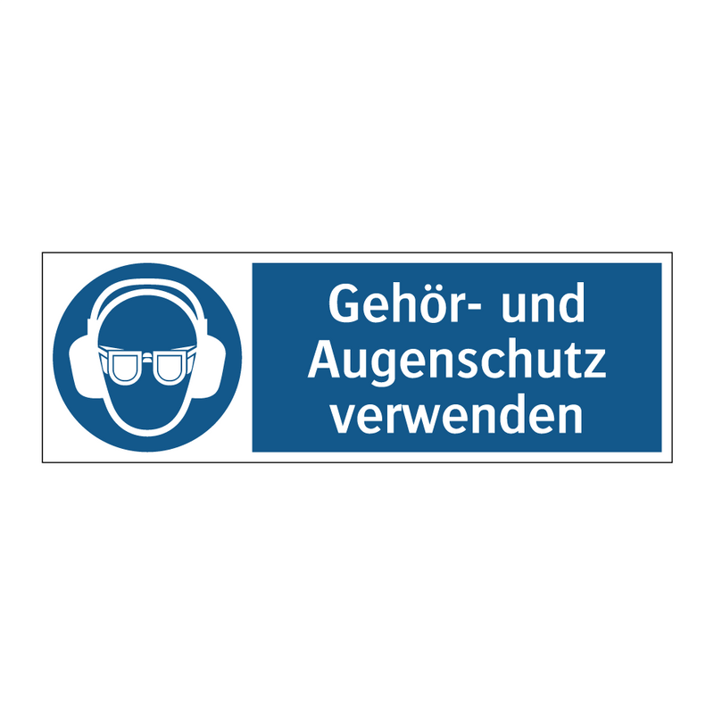 Gehör- und Augenschutz verwenden