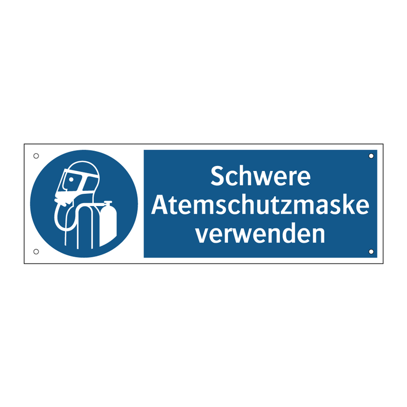 Schwere Atemschutzmaske verwenden