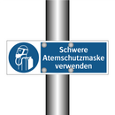 Schwere Atemschutzmaske verwenden