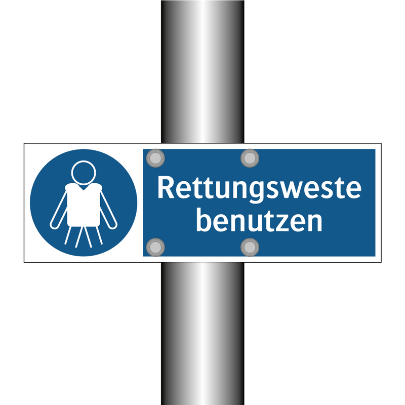 Rettungsweste benutzen