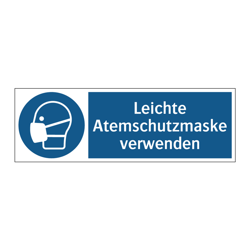 Leichte Atemschutzmaske verwenden