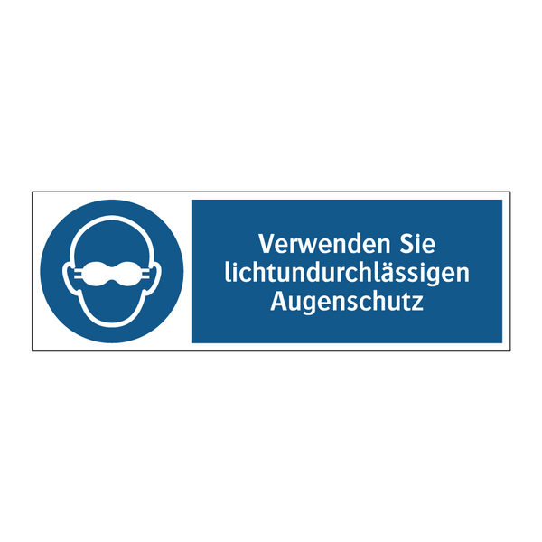 Verwenden Sie lichtundurchlässigen Augenschutz
