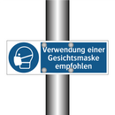 Verwendung einer Gesichtsmaske empfohlen