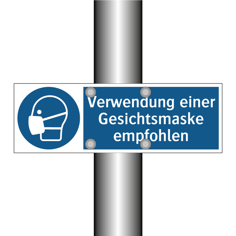 Verwendung einer Gesichtsmaske empfohlen