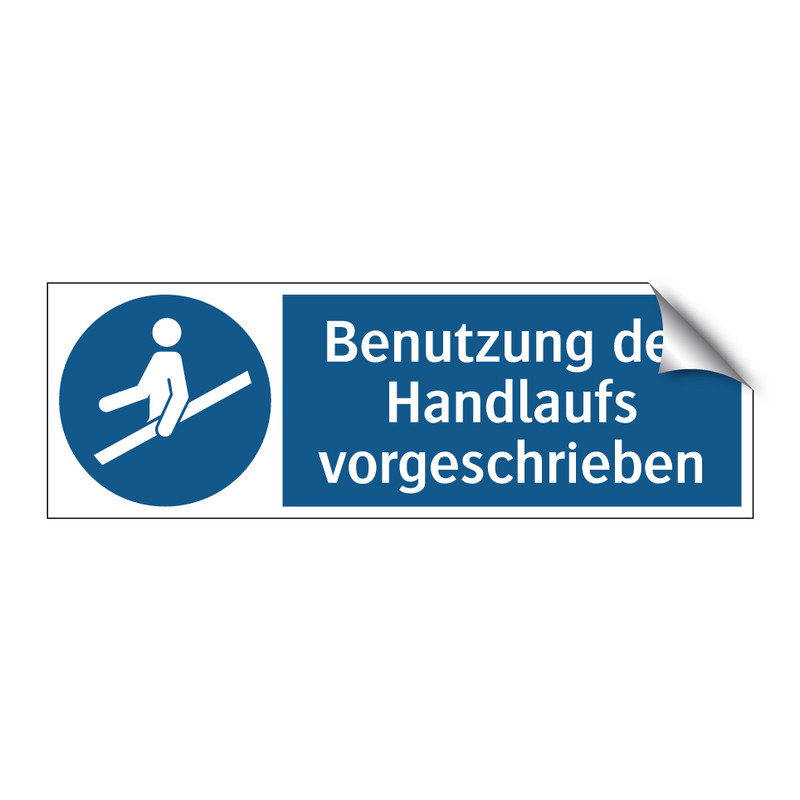 Benutzung des Handlaufs vorgeschrieben
